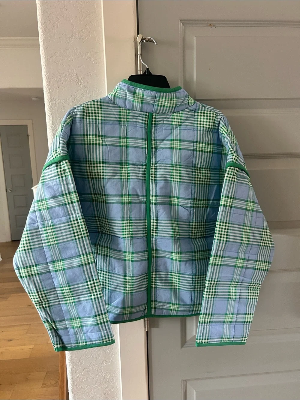 NWT Free People Chloe Jacket Open Air Plaid